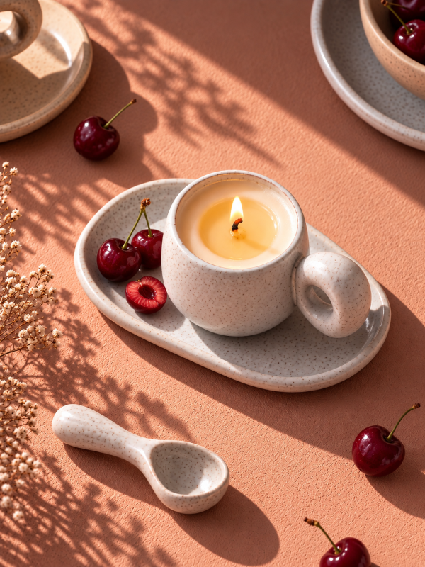 MON CHERRY (Japandi mug) BOUGIE PARFUMÉE
