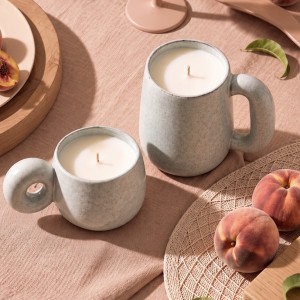 THÉ PÊCHE (Japandi mug) BOUGIE PARFUMÉE