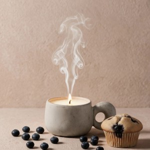 BLUE MUFFIN (Japandi mug) BOUGIE PARFUMÉE